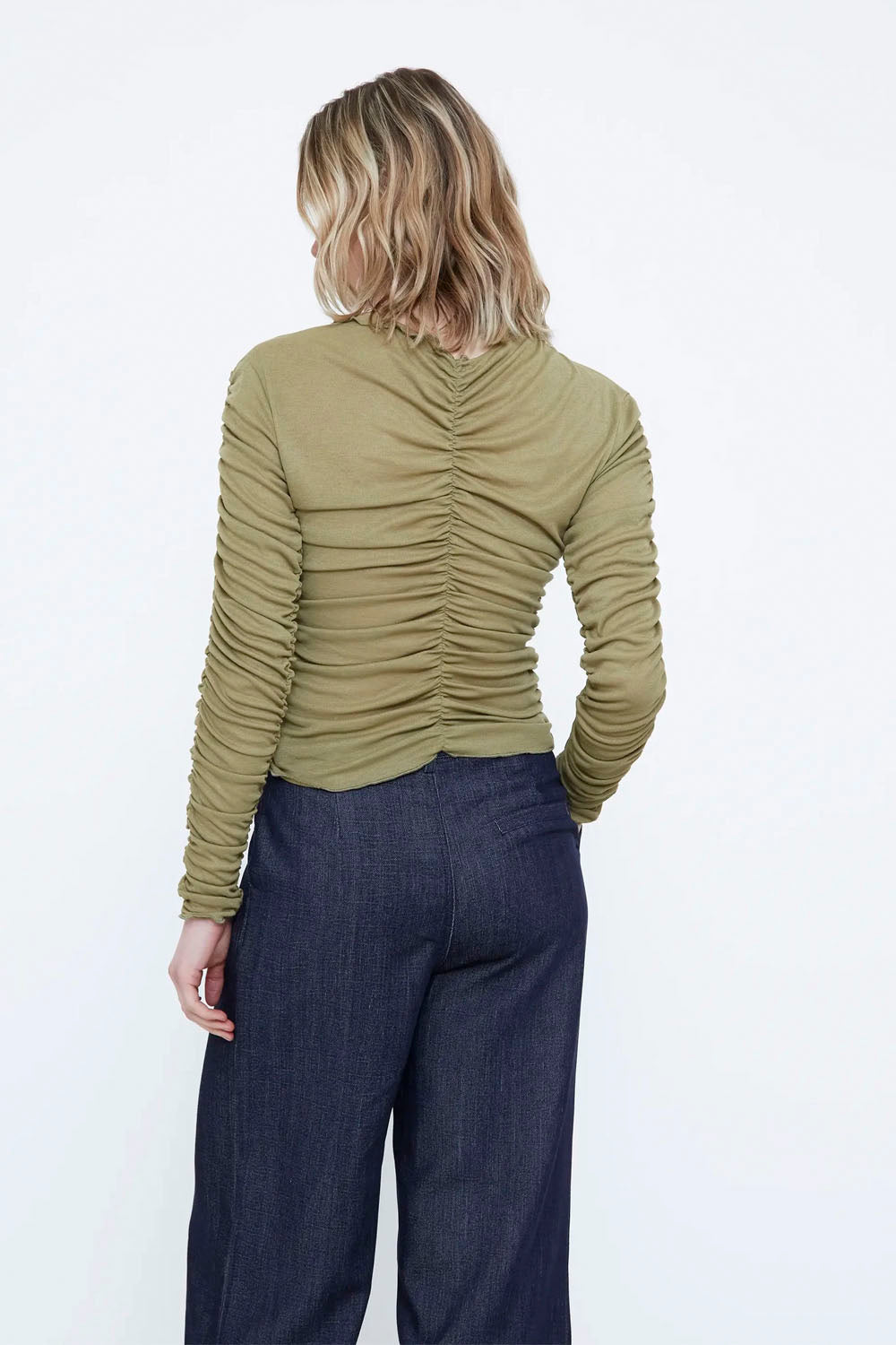 WILD PONY - PLEATED LONG SLEEVE TEE