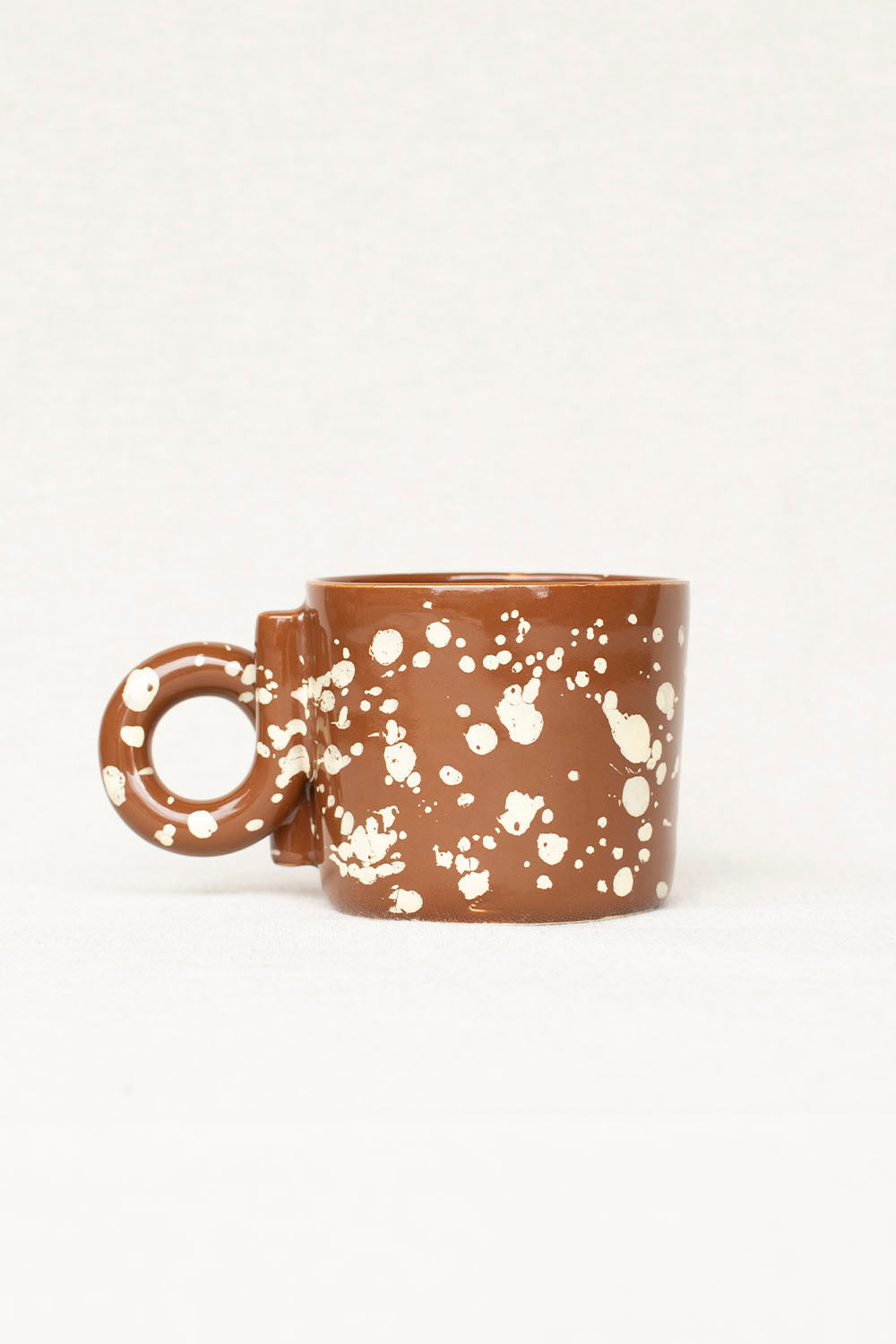 LUZ CERAMICS - BROWN WHITE MUG