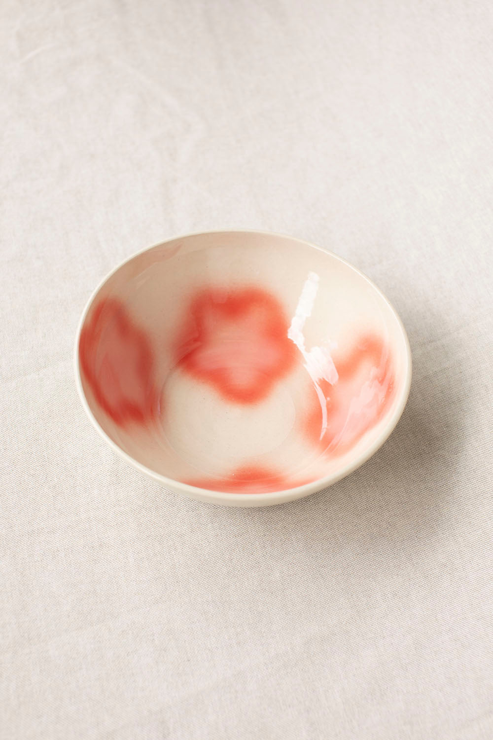 LUZ CERAMICS - FLOWER RED PLATE