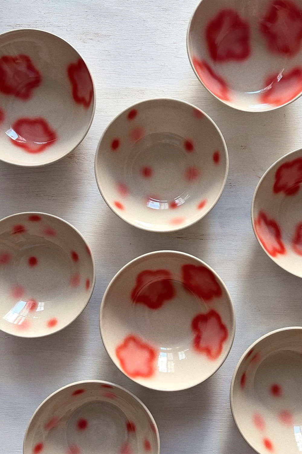 LUZ CERAMICS - FLOWER RED PLATE