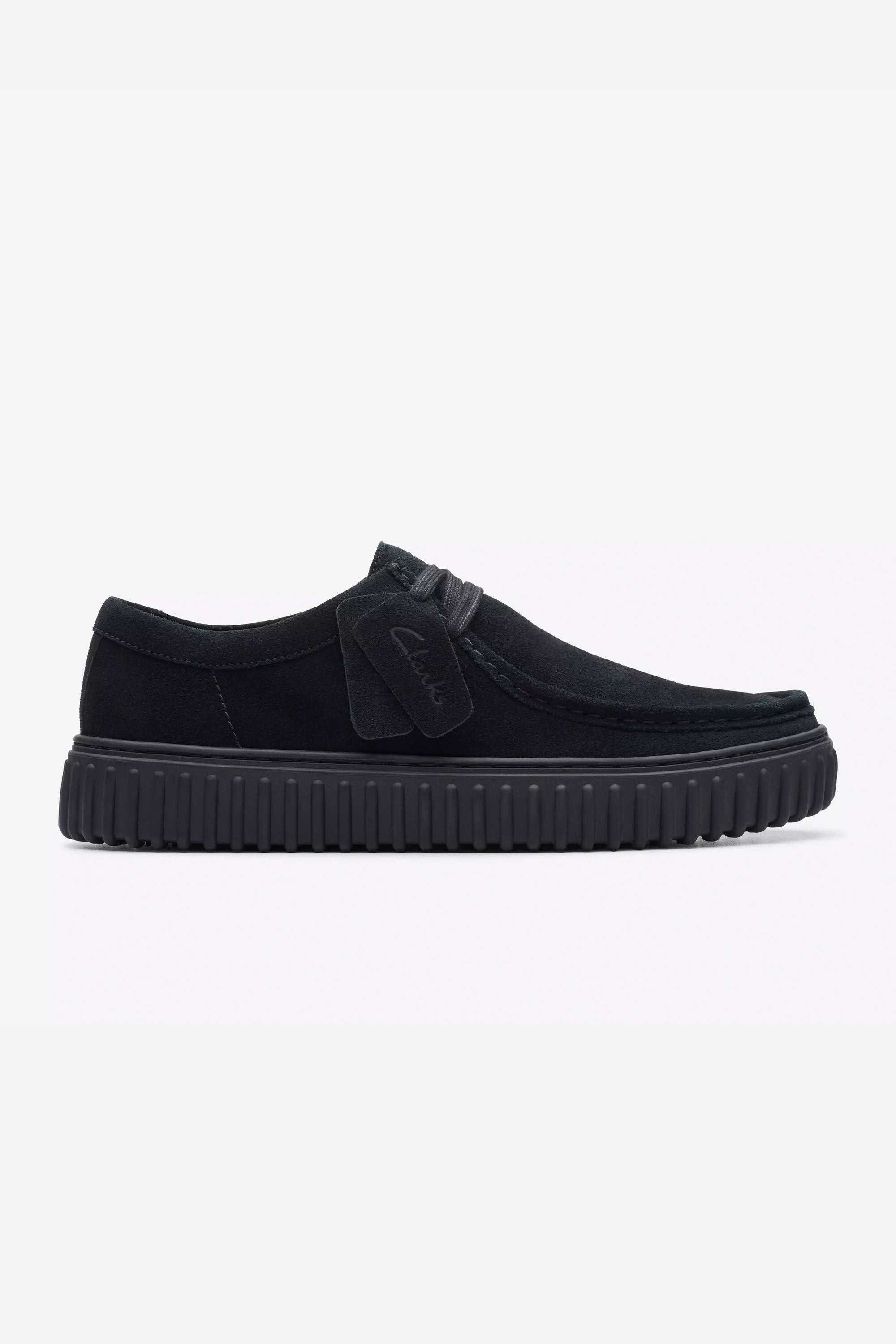CLARKS - TORNHILL LO - MAN - BLACK SUEDE