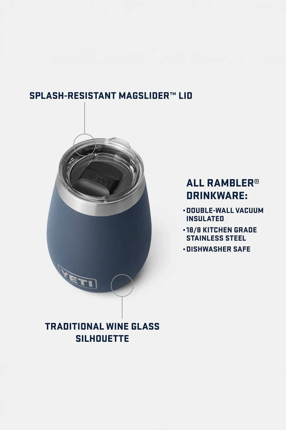 YETI - RAMBLER 10 OZ WINE TUMBLER