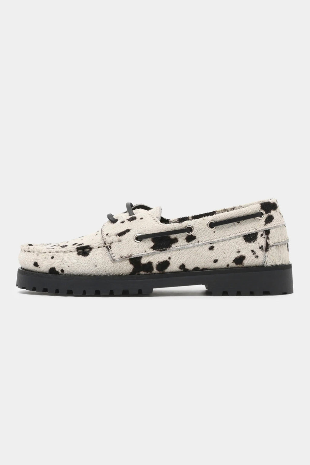 GARMENT PROJECT - OLLIE BOAT SHOE - HAIRY COW LEATHER - WOMAN