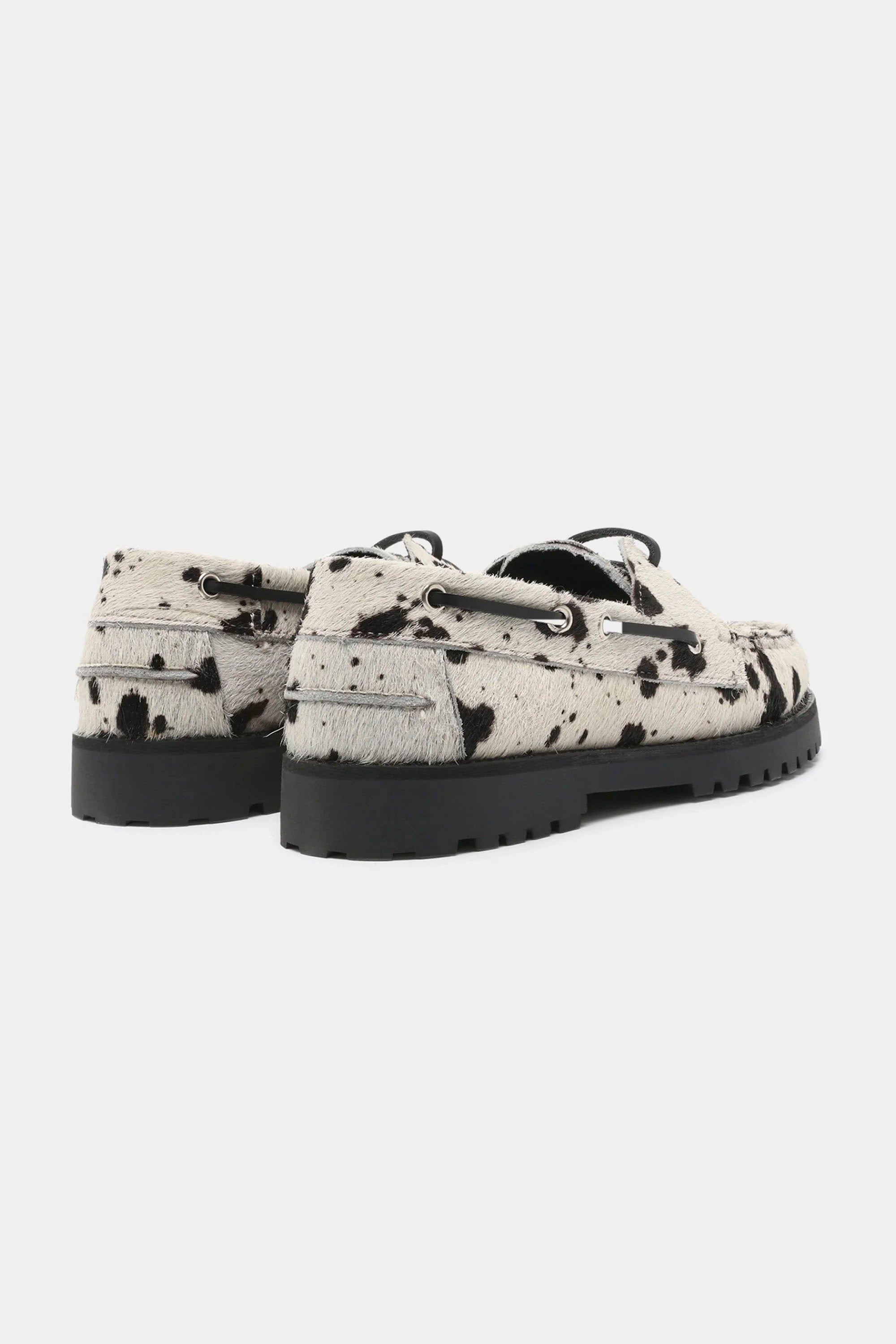 GARMENT PROJECT - OLLIE BOAT SHOE - HAIRY COW LEATHER - WOMAN