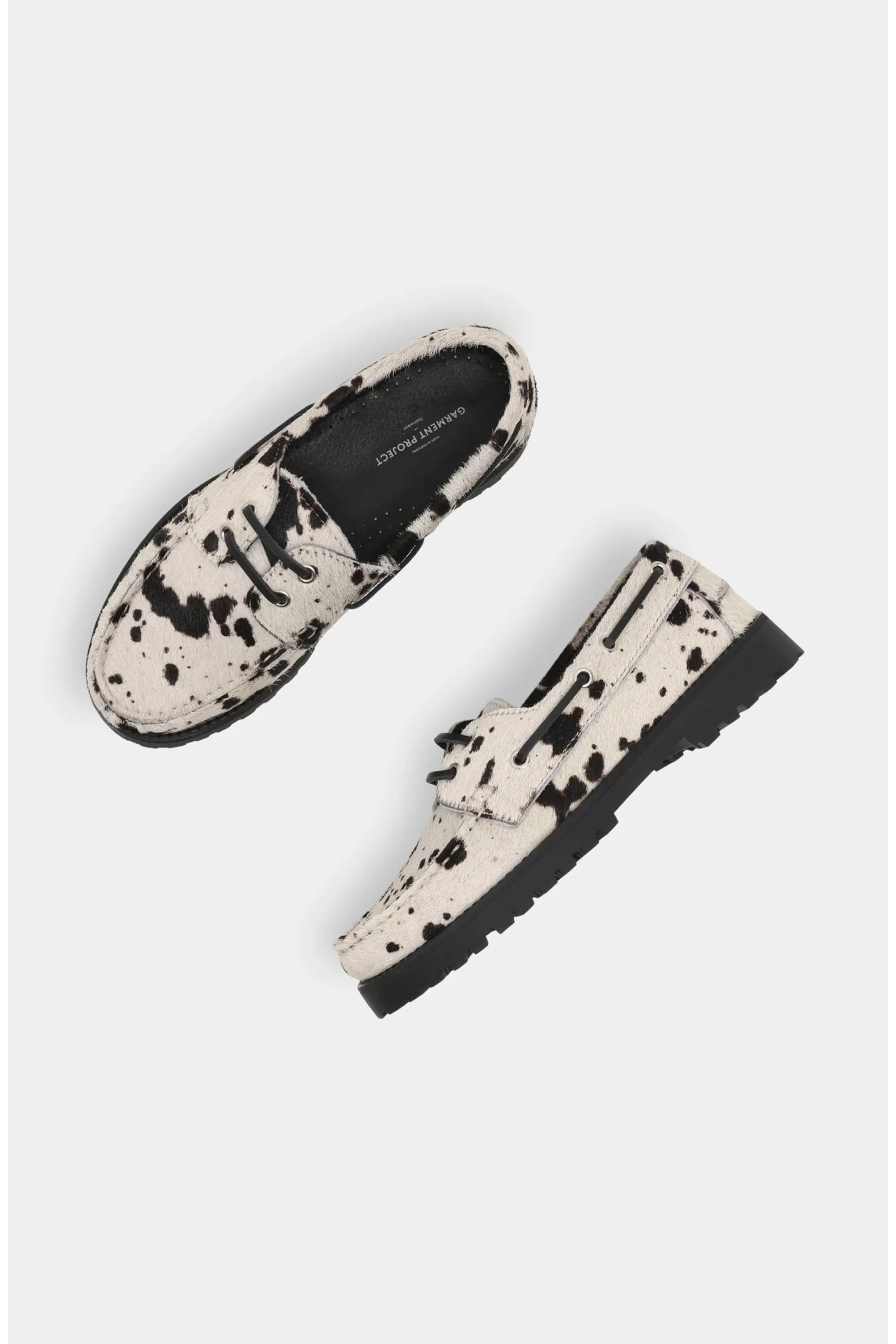 GARMENT PROJECT - OLLIE BOAT SHOE - HAIRY COW LEATHER - WOMAN