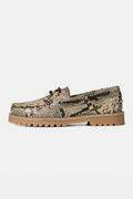 GARMENT PROJECT - OLLIE BOAT SHOE - EARTH SNAKE LEATHER - WOMAN