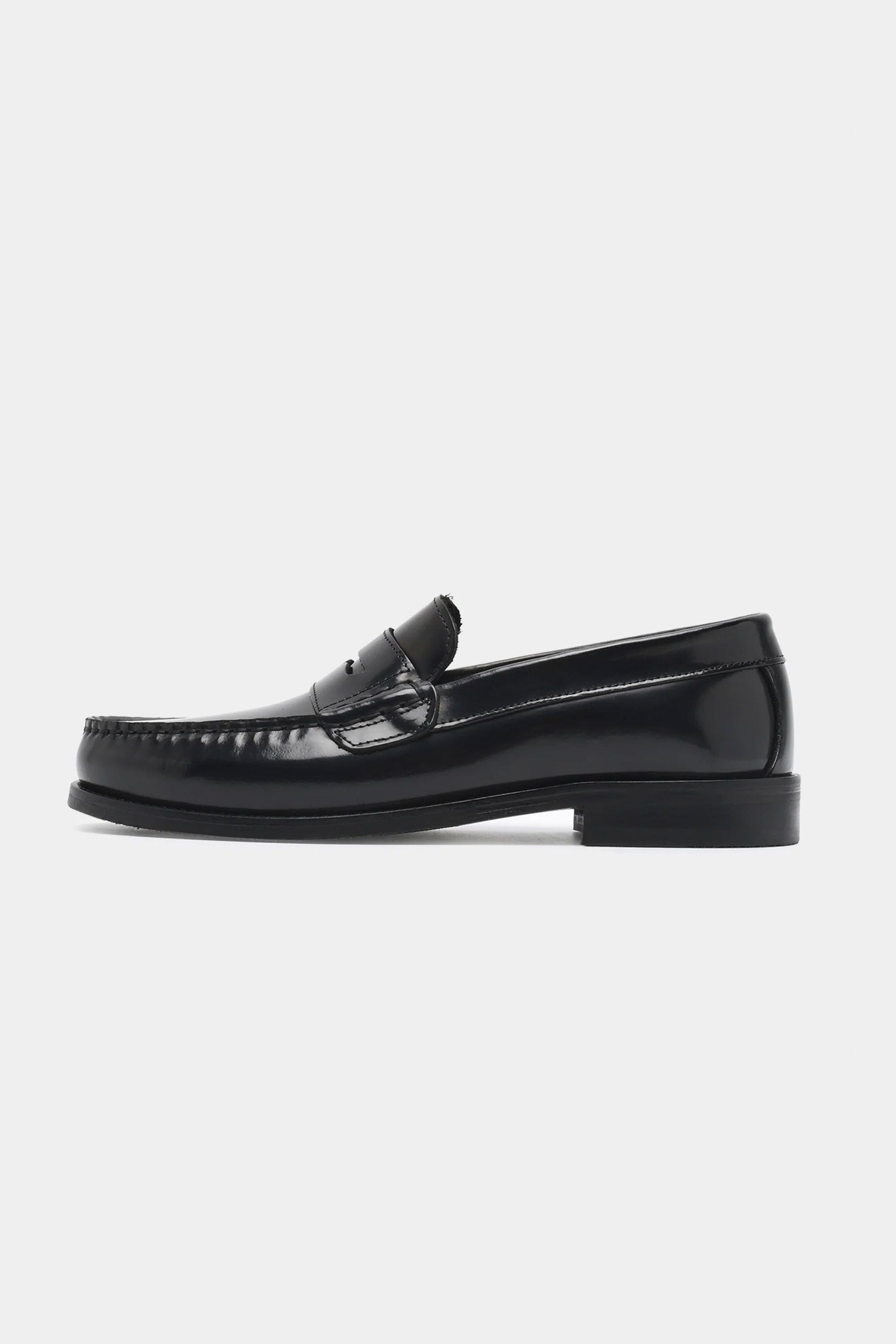 GARMENT PROJECT - MILES PENNY LOAFER - MAN - BLACK POLIDO