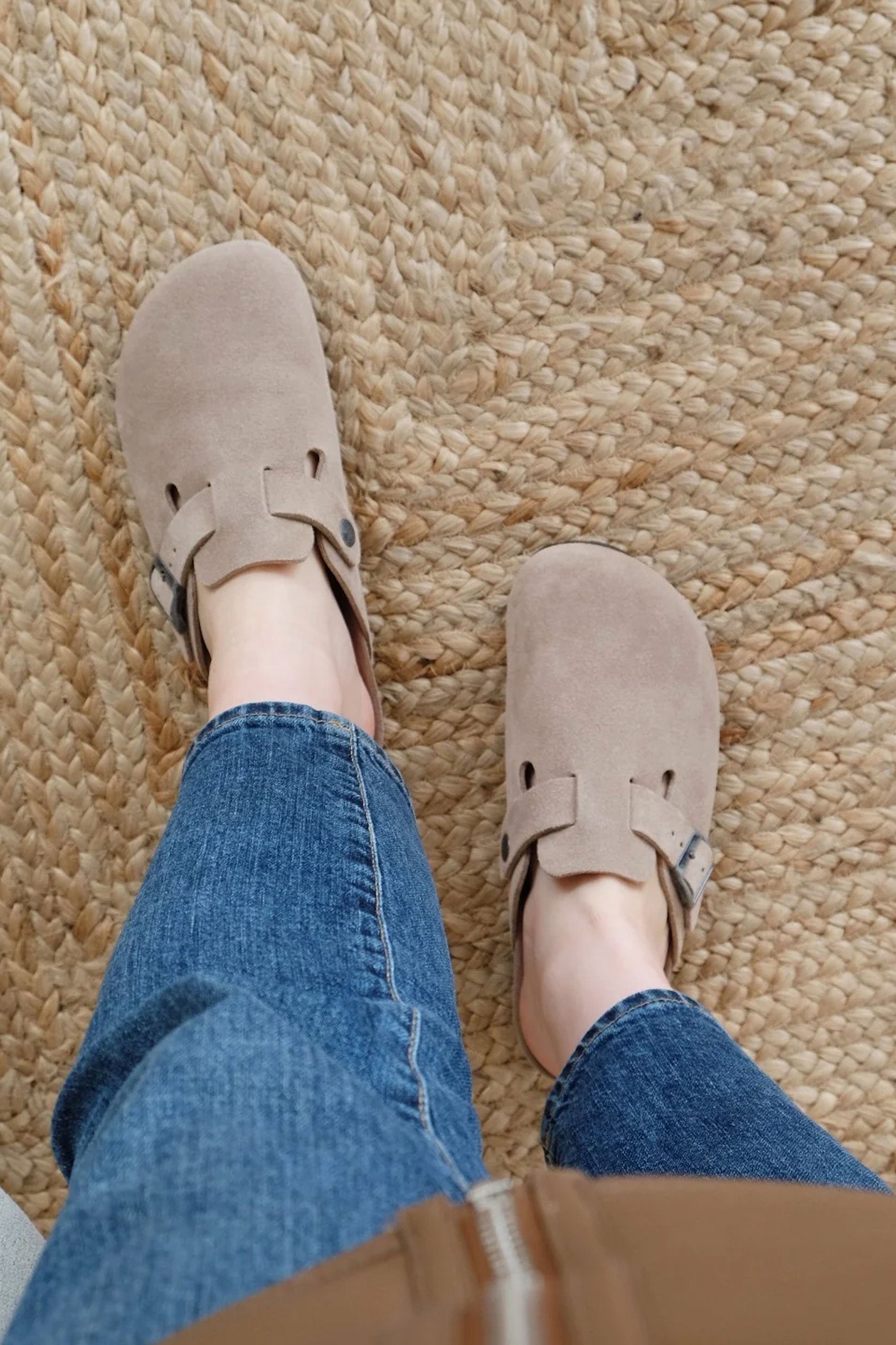 GENUINS - RIVA VELOUR TAUPE - WOMAN