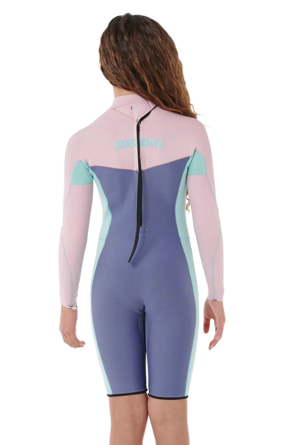 RIP CURL - DAWN PATROL - 2MM - BACK ZIP - PINK - KIDS