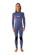 RIP CURL - DAWN PATROL - 3/2MM - BACK ZIP - GREY BLUE - KIDS