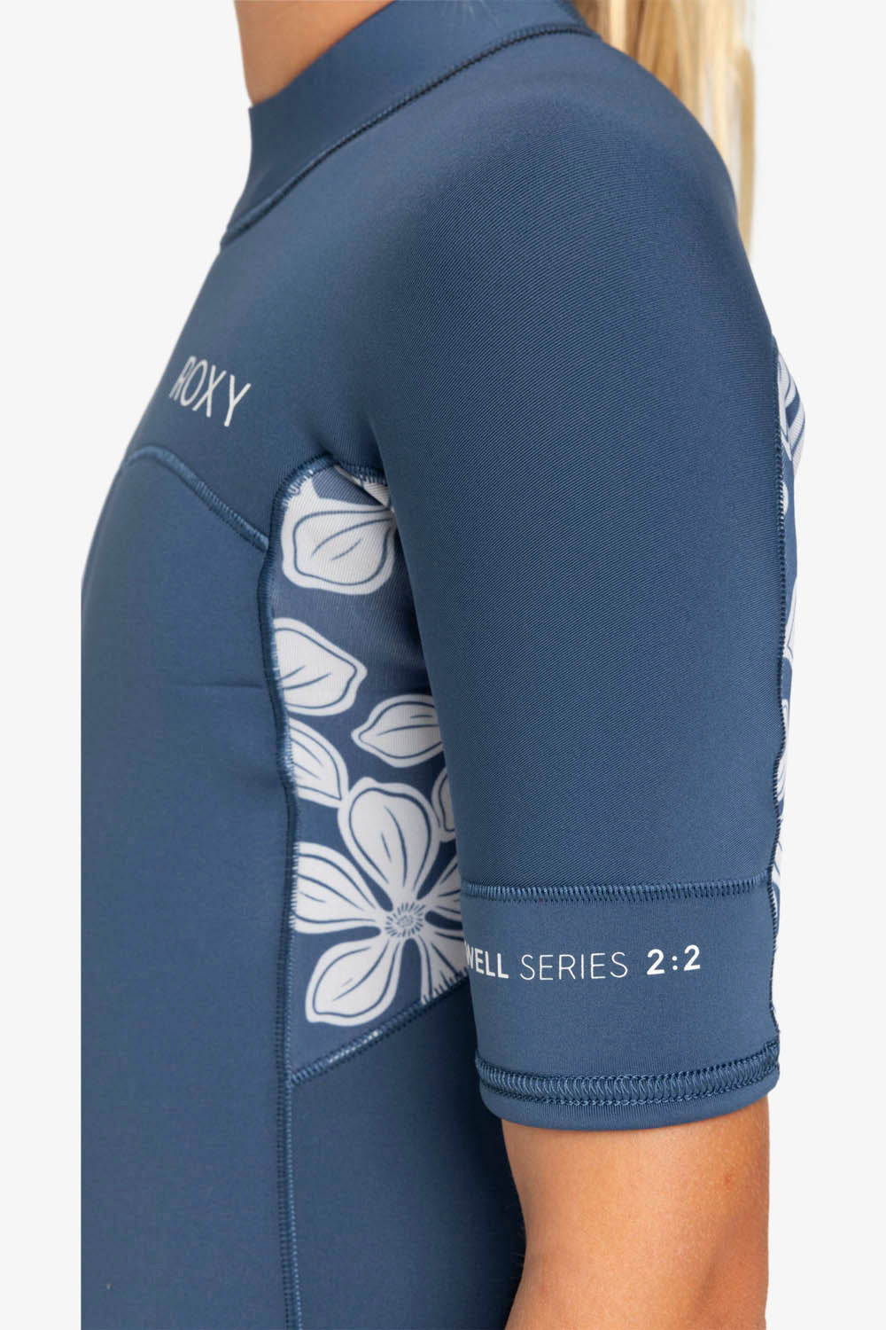 ROXY - SWELL SERIES - 2/2MM - BACK ZIP - WILD WIND DRIFTER FLORAL - GIRL