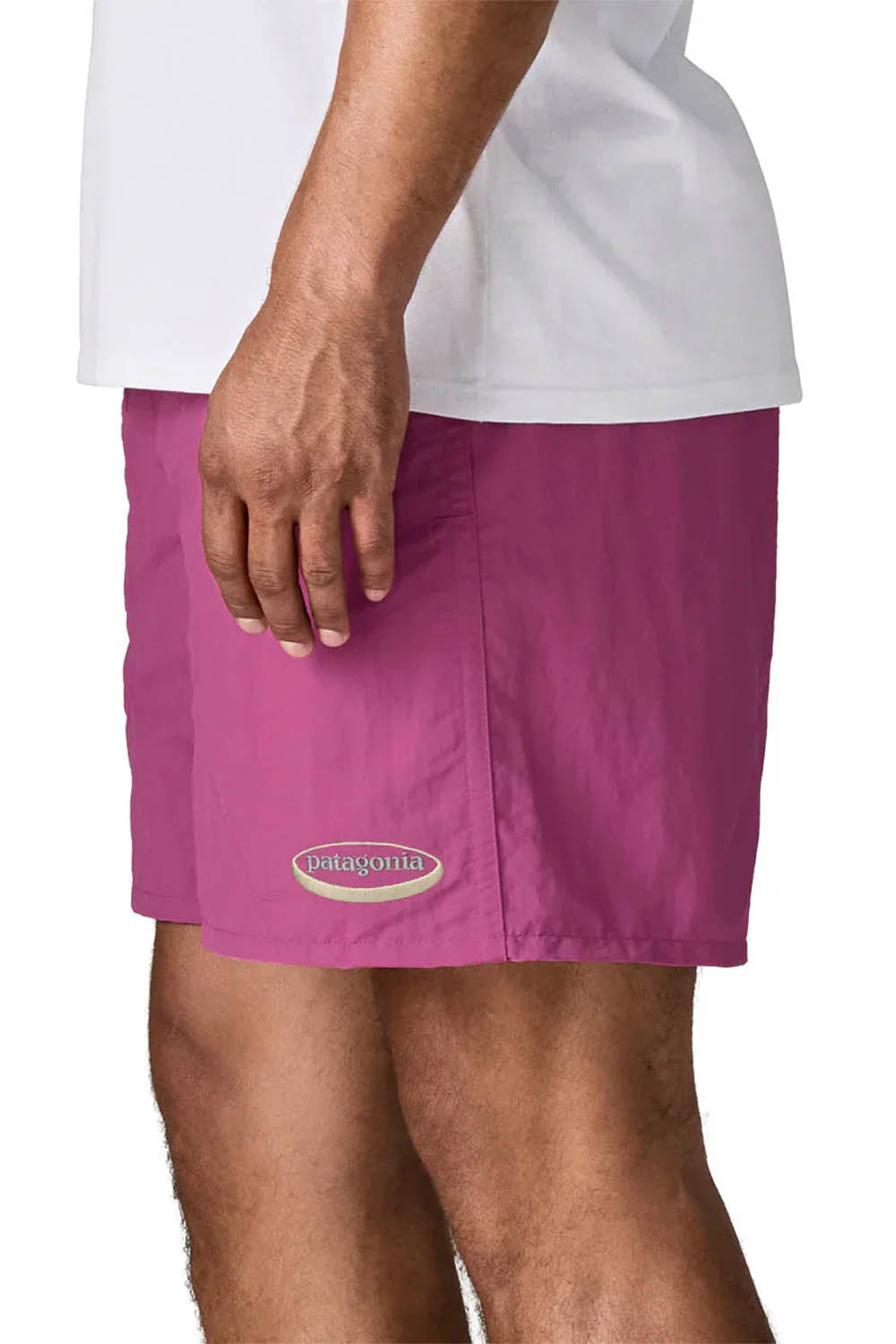 PATAGONIA - BAGGIES SHORT 5" - OVAL LOGO/FADED MAGENTA