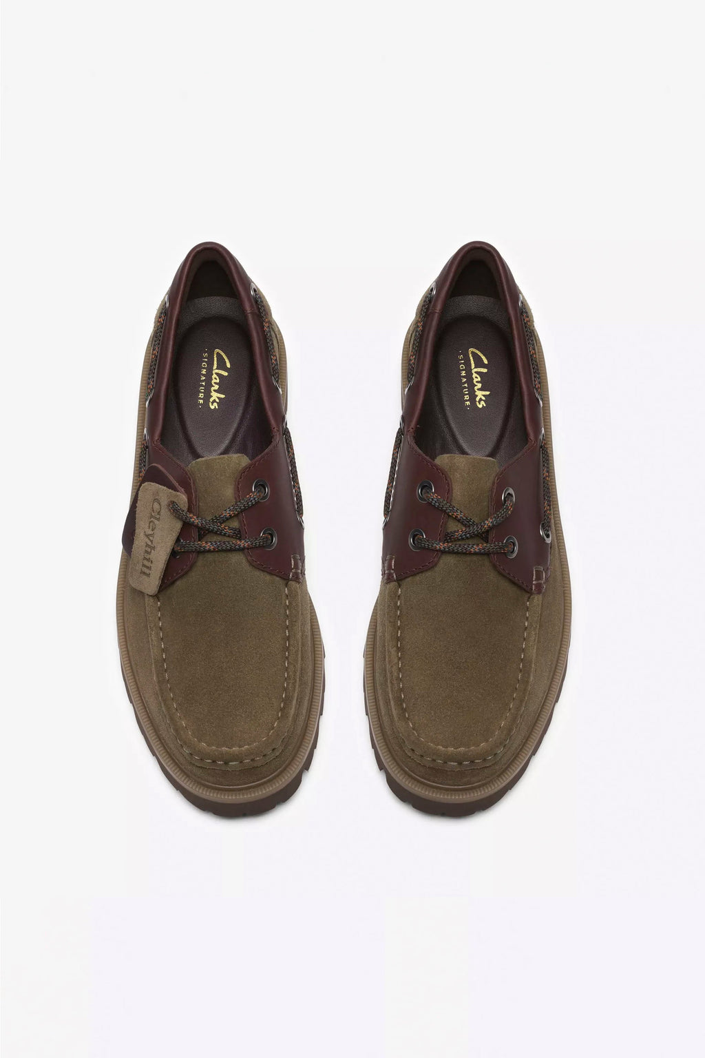 CLARKS - CLEYHILL BOAT - OLIVE COMBI - MAN