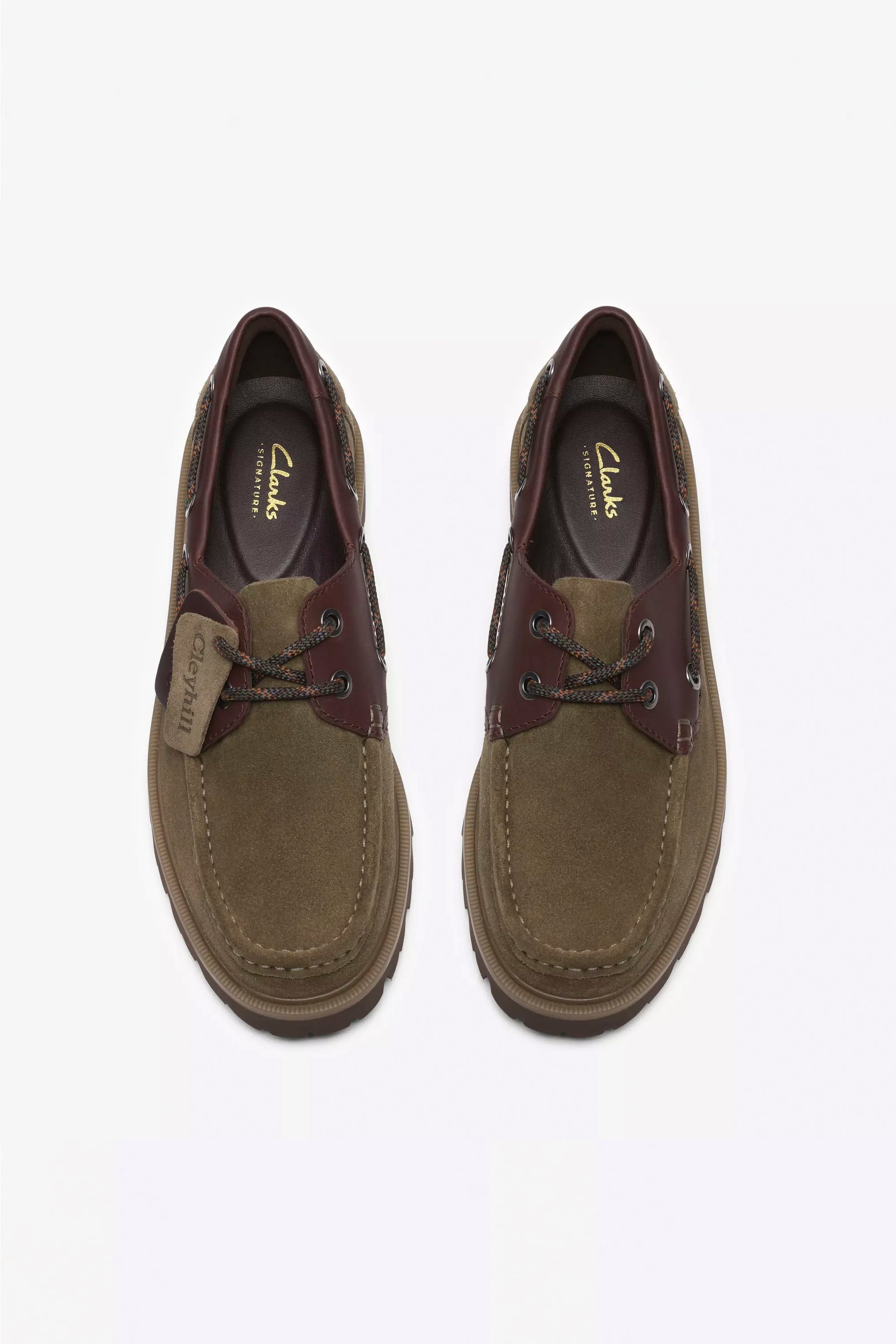 CLARKS - CLEYHILL BOAT - OLIVE COMBI - MAN