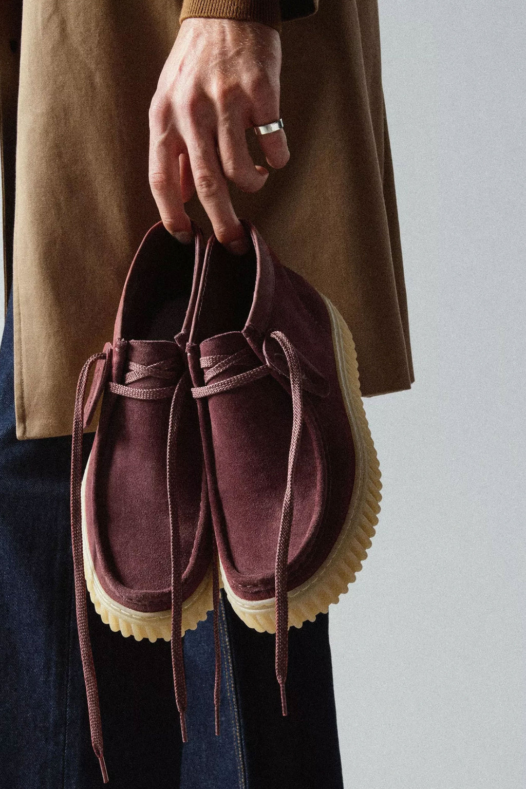 CLARKS - TORNHILL HI - MAN - WINE SUEDE