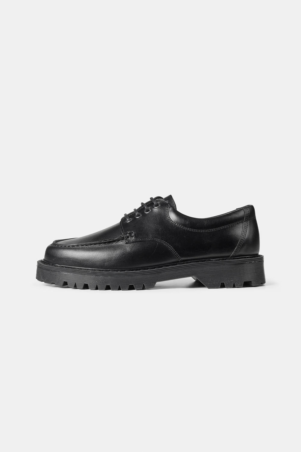 GARMENT PROJECT - PETE MOC TOE - MAN - BLACK LEATHER