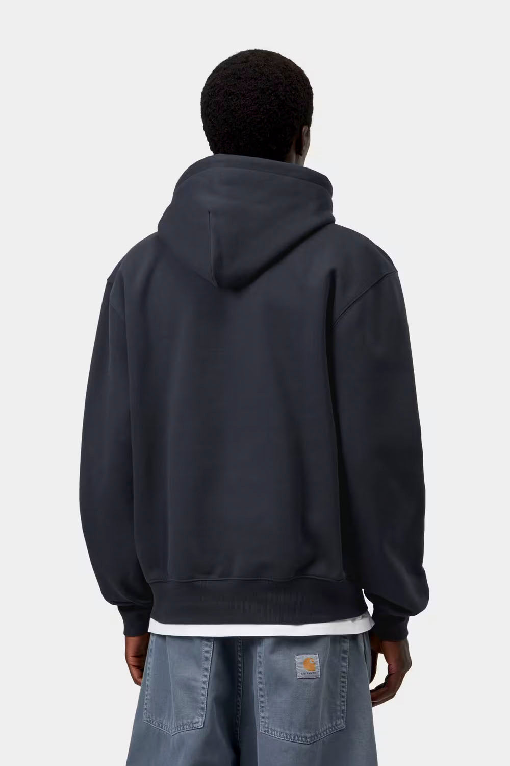 CARHARTT WIP - HOODED CARHARTT SWEAT - DARK NAVY/DARK SCARAB