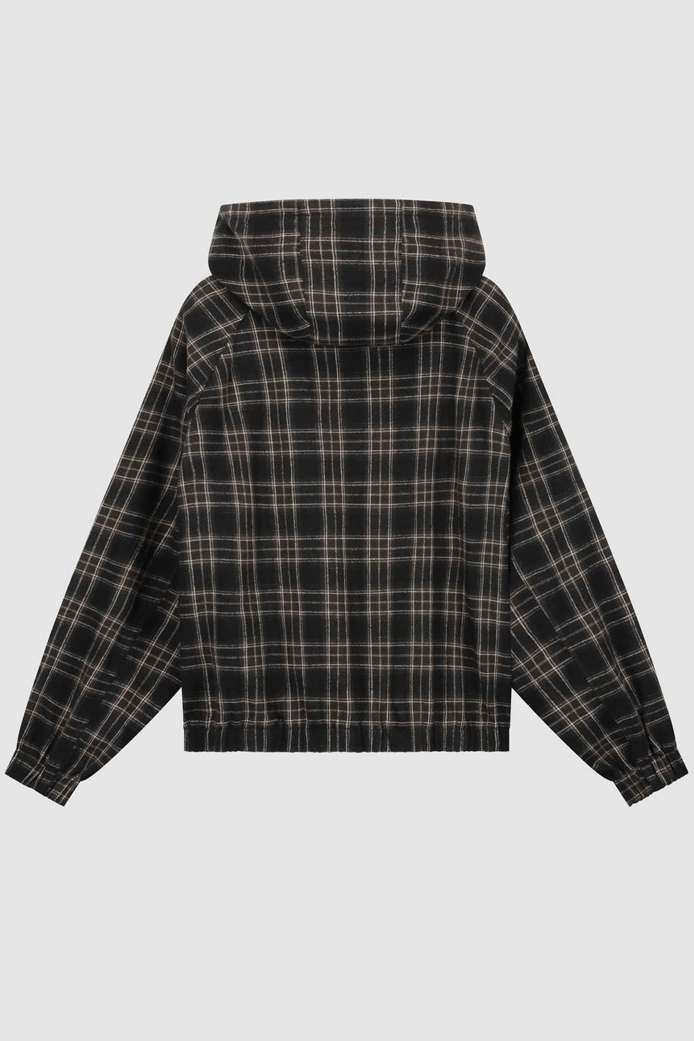 ARTE - REVERSIBLE PLAID HOODED JACKET