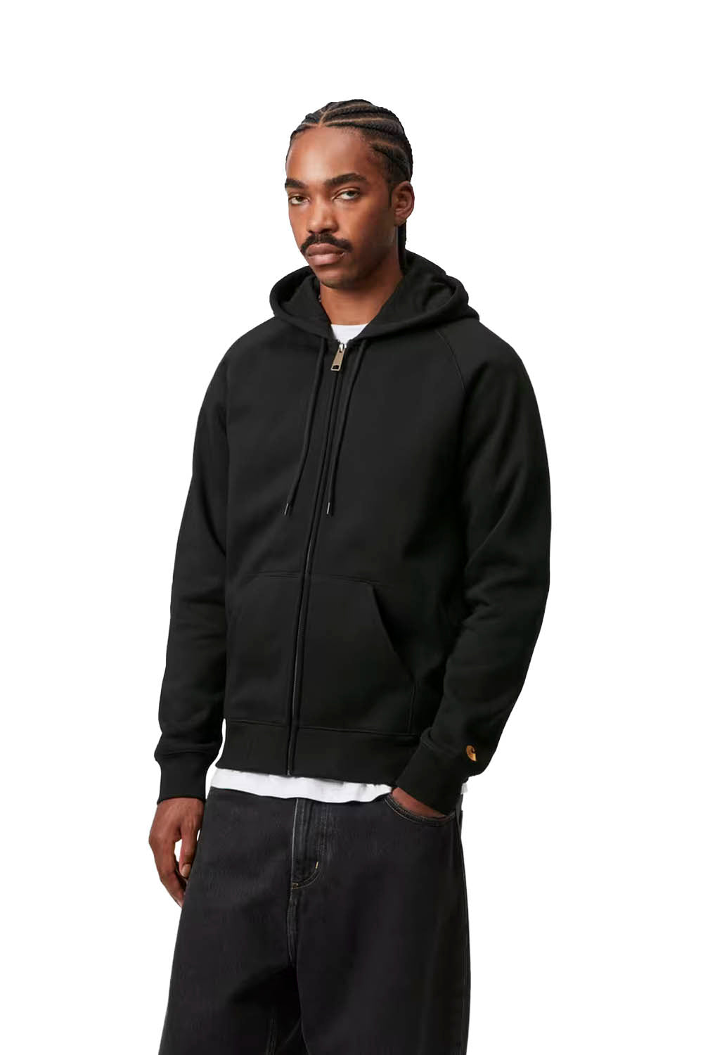 CARHARTT WIP - HOODED CHASE JACKET - BLACK