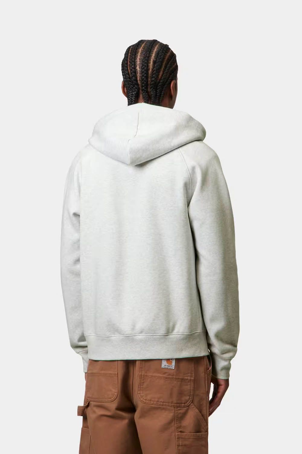 CARHARTT WIP - HOODED CHASE JACKET - ASH HEATHER