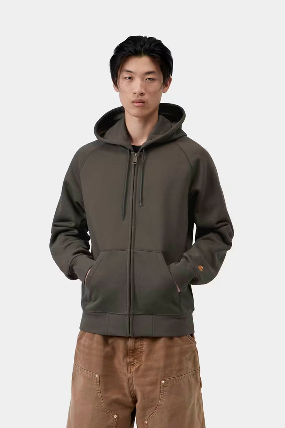 CARHARTT WIP - HOODED CHASE JACKET - SHUNGITE