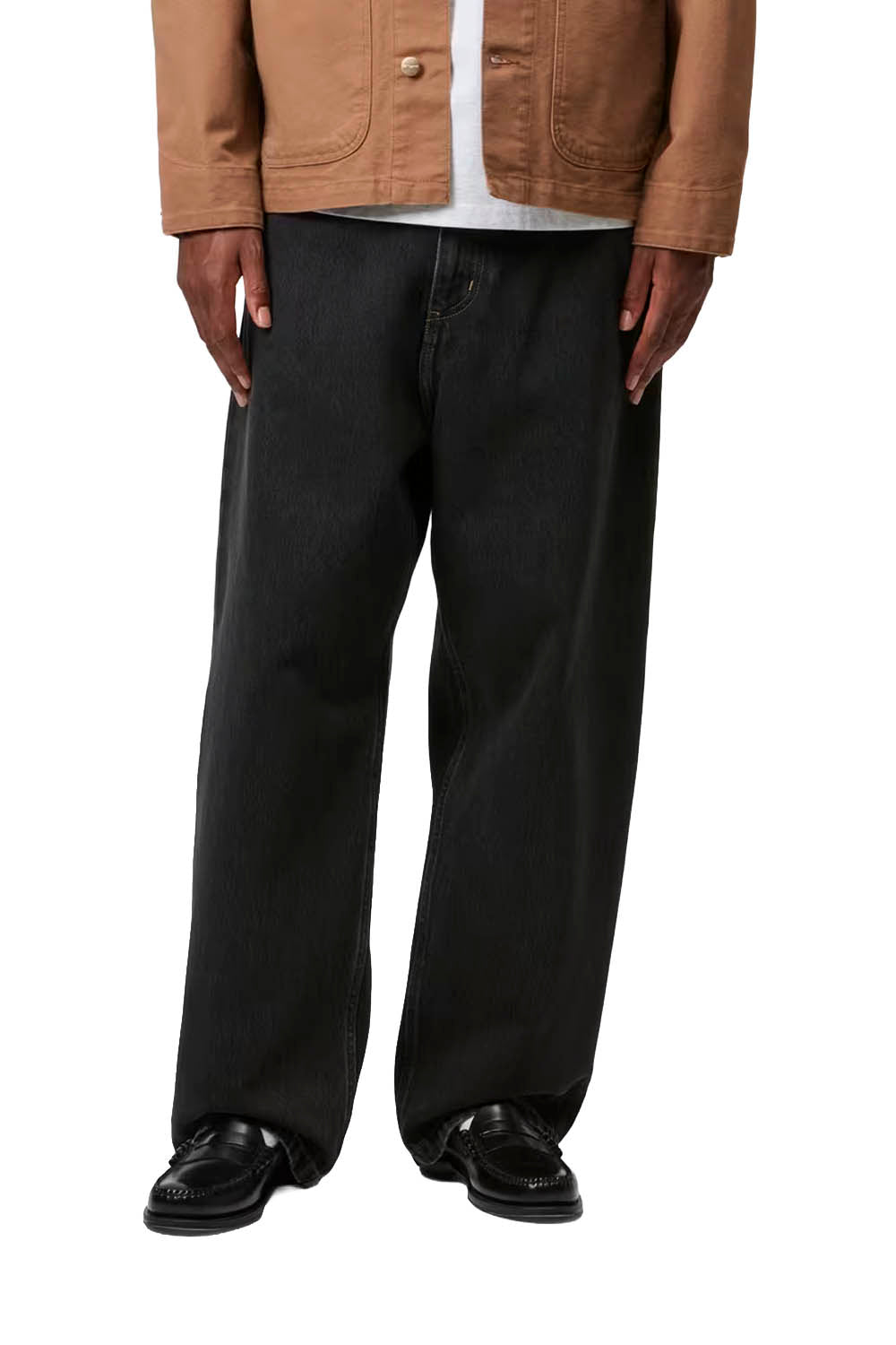CARHARTT WIP - BRANDON PANT - BLACK STONE WASHED