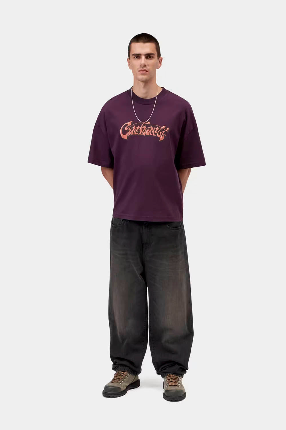 CARHARTT WIP - AARON PANT - BLACK TOBACCO USED