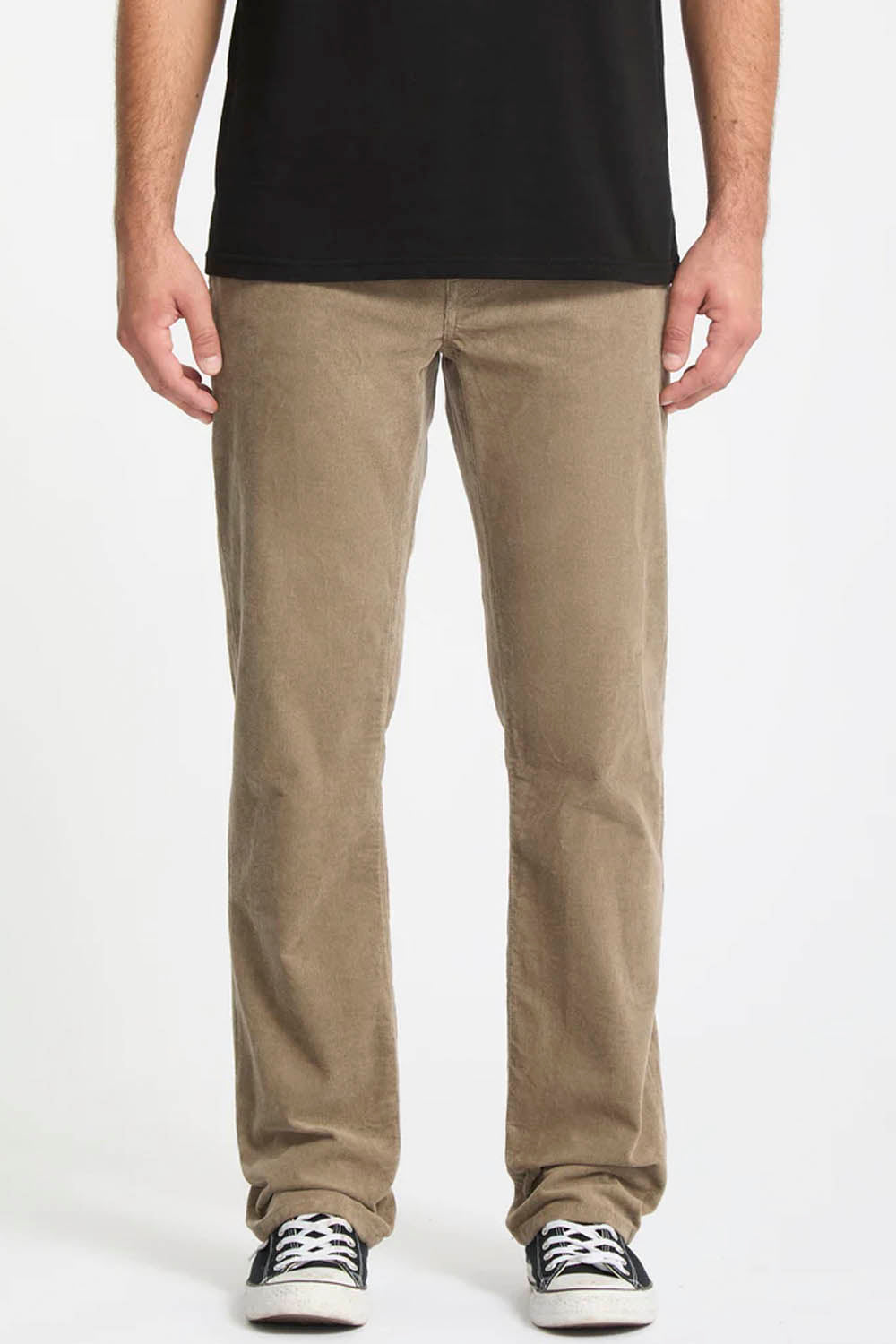 VOLCOM - SOLVER 5 POCKET CORD PANT - BRINDLE