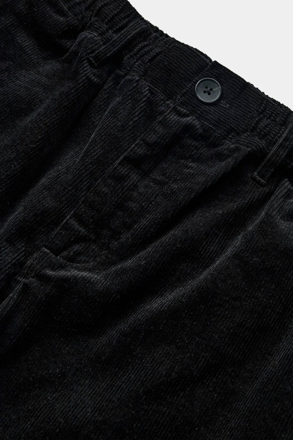 ANERKJENDT - AKJAN ELASTIC CORD PANTS - CAVIAR