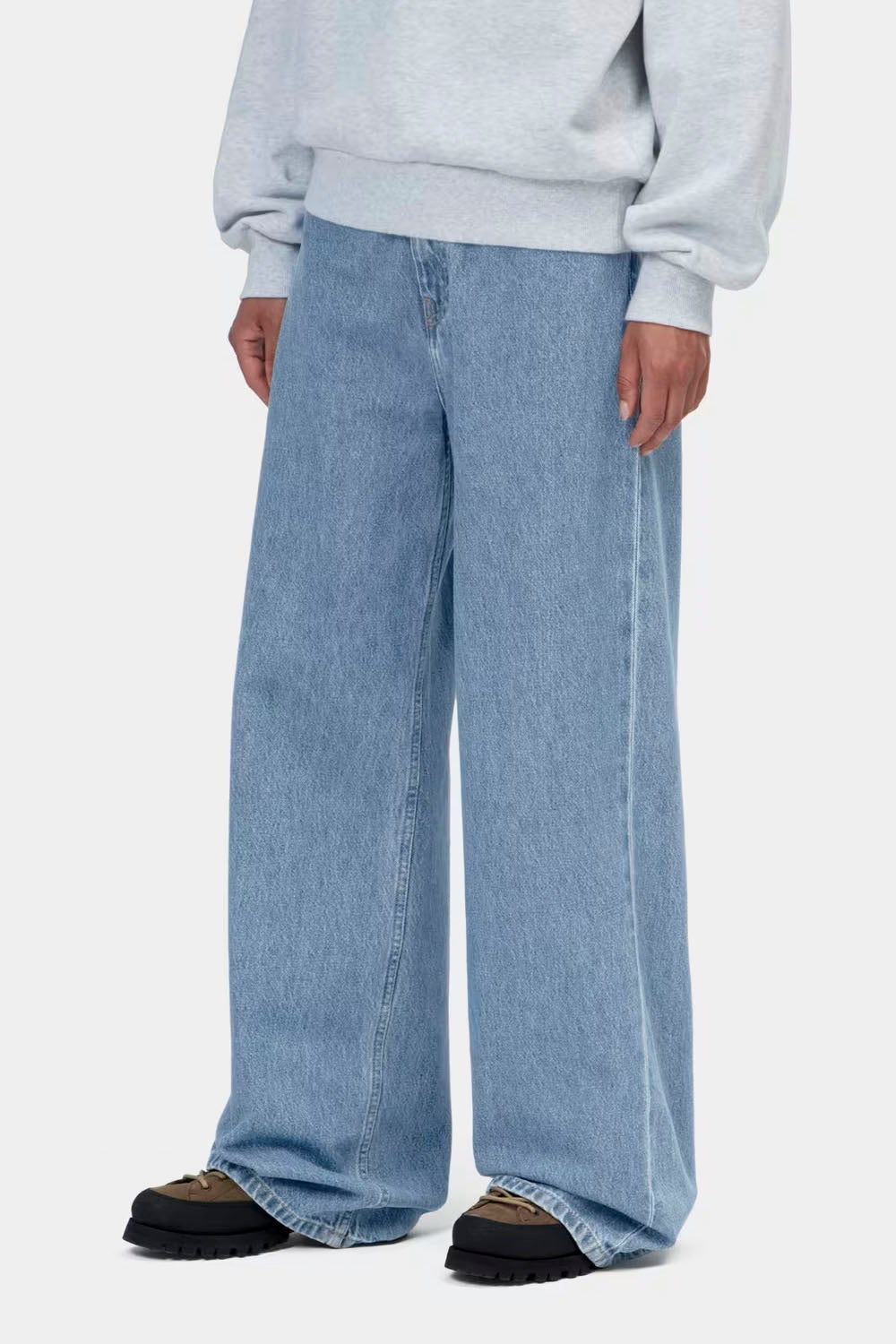 CARHARTT WIP - JANE PANT - BLUE HEAVY STONE WASH