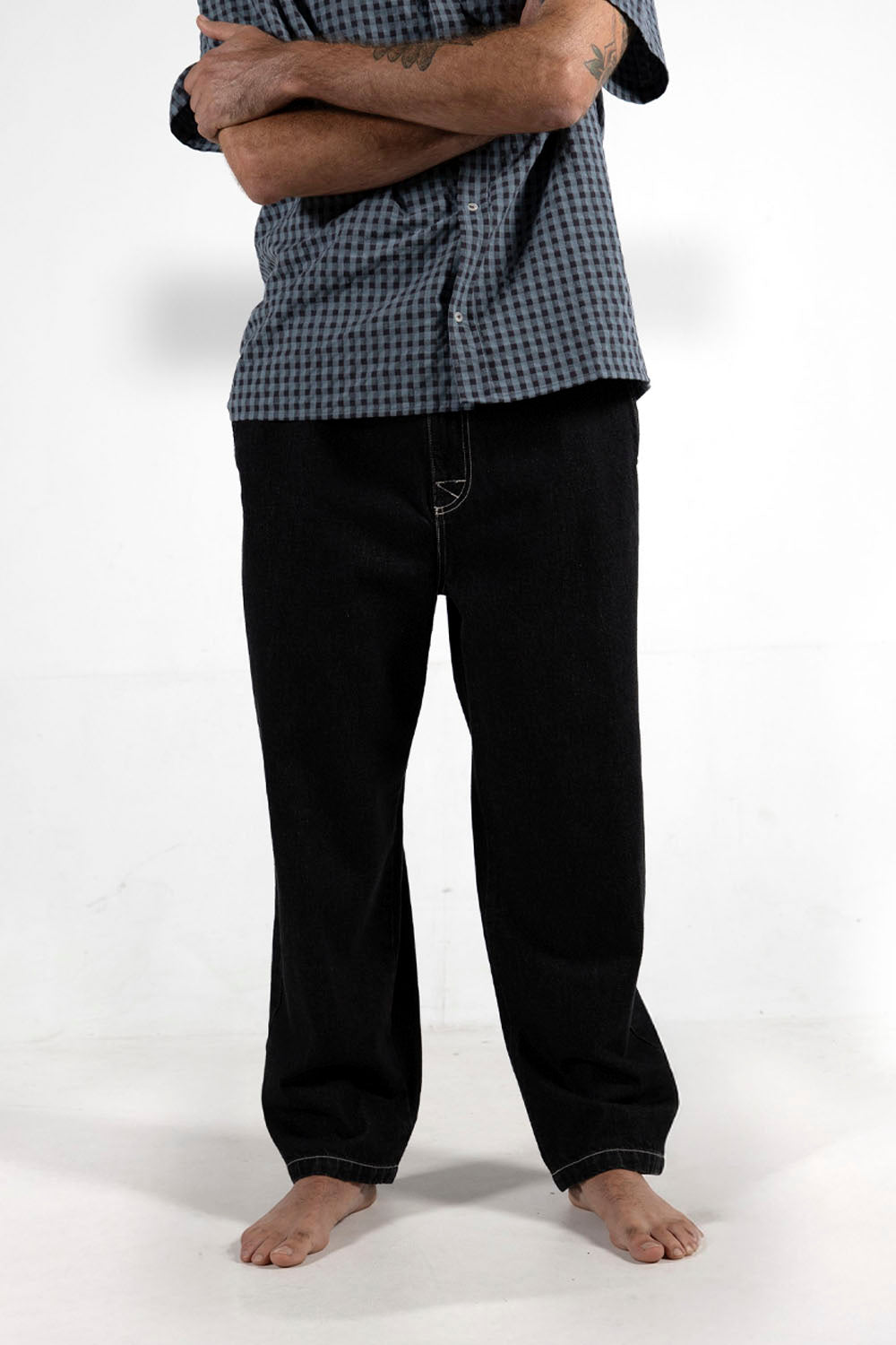 PUKAS - CONTRAST DENIM PANT