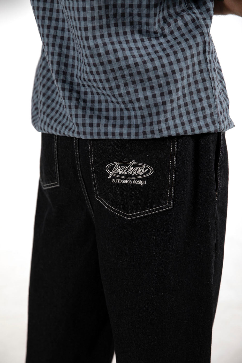 PUKAS - CONTRAST DENIM PANT
