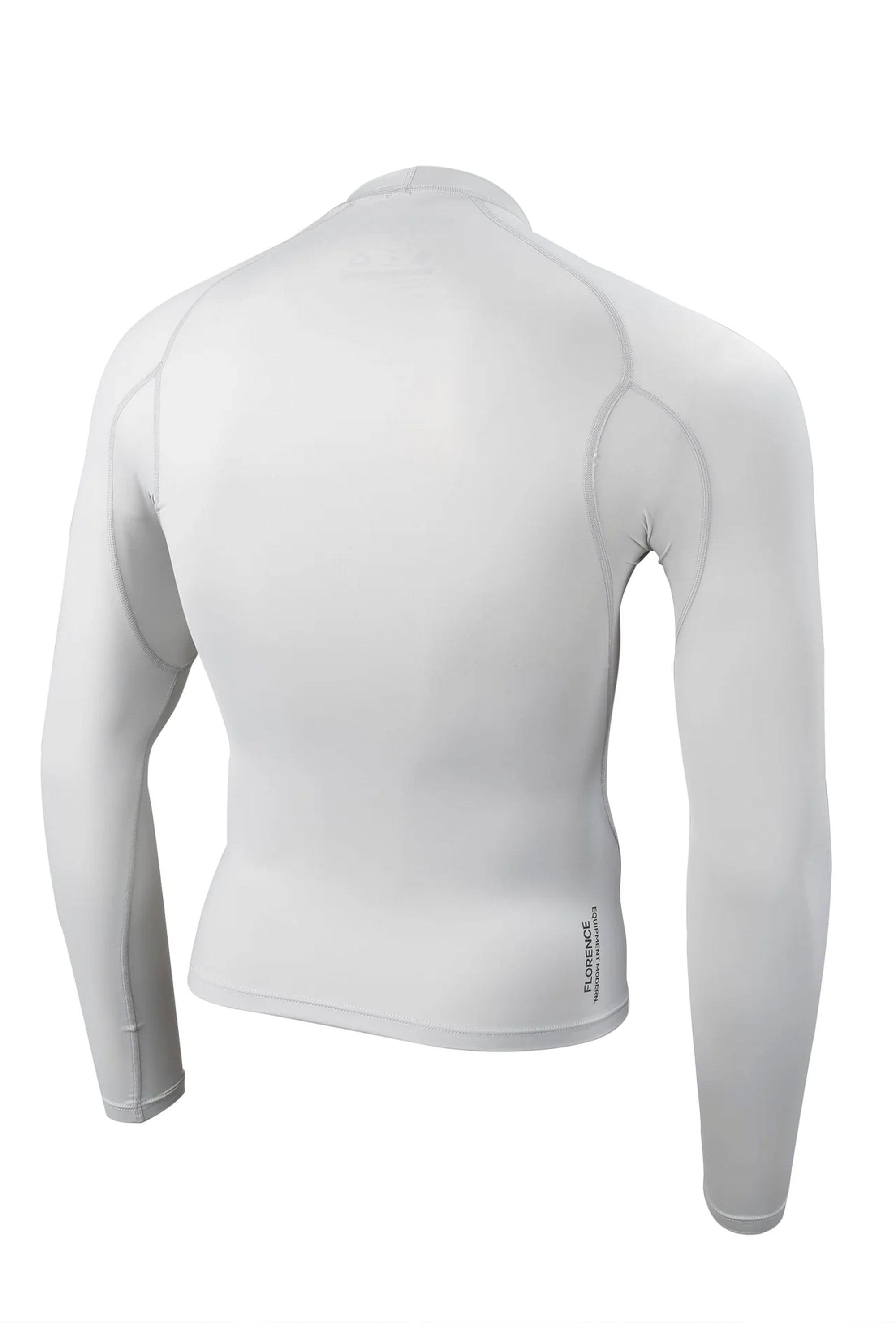FLORENCE MARINE X - LONG SLEEVE RASHGUARD - SILVER - MAN