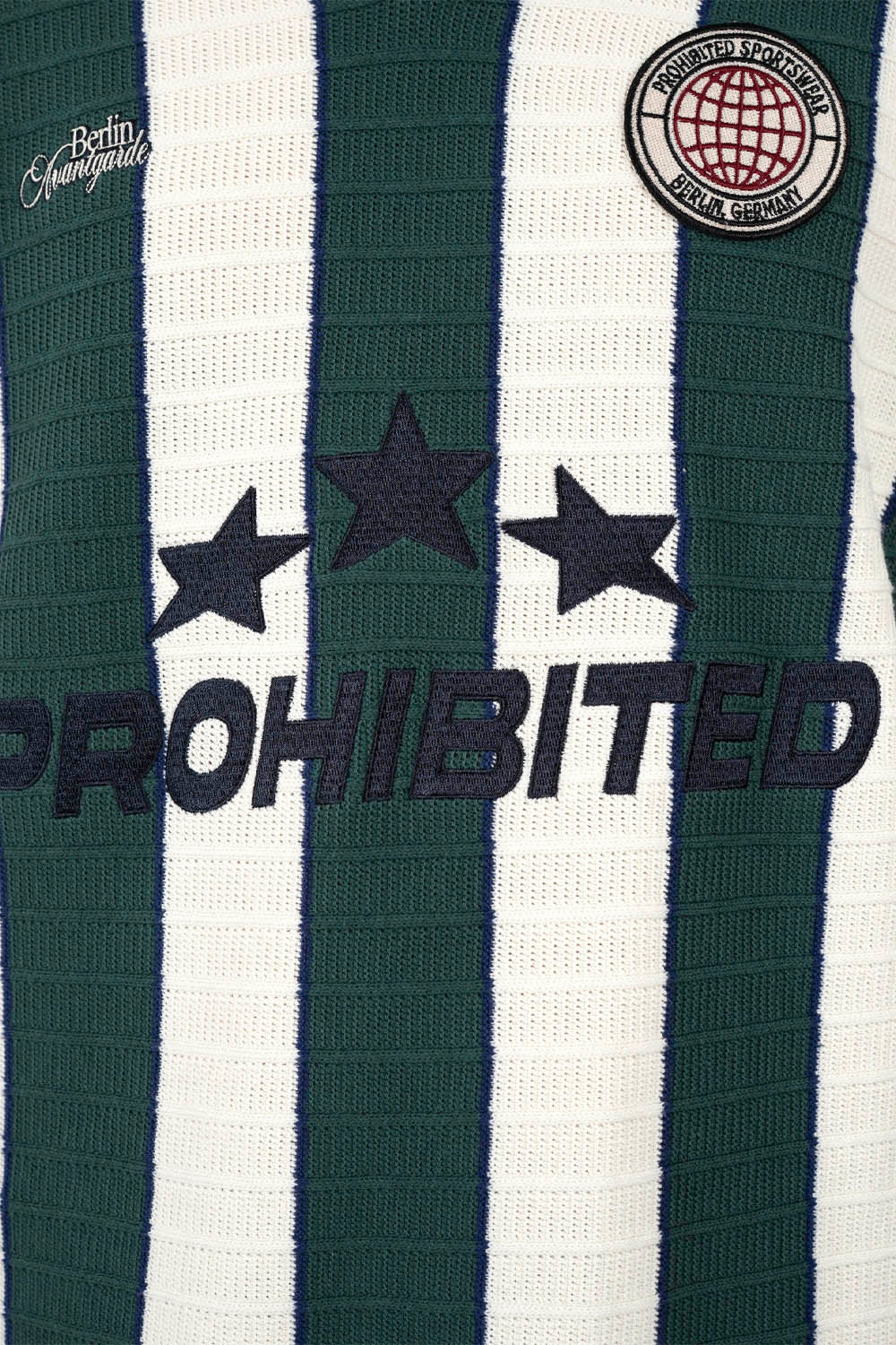PROHIBITED - STARS KNIT TRIKOT - GREEN
