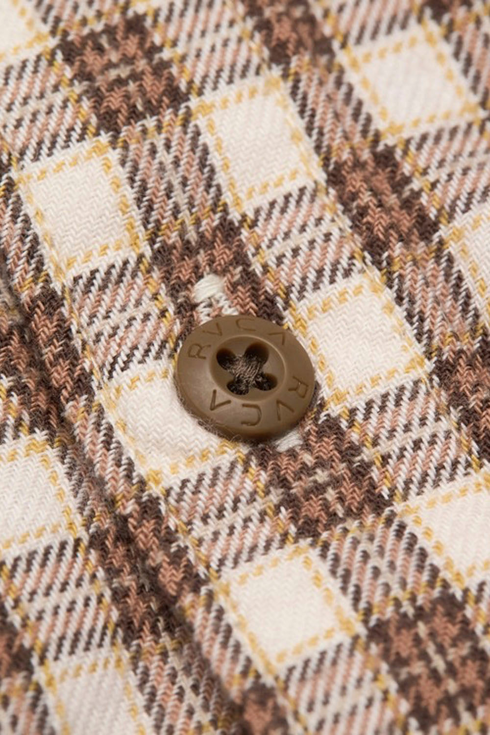 RVCA - HUGUES MICRO CHECKS SHIRT - BOMBAY BROWN