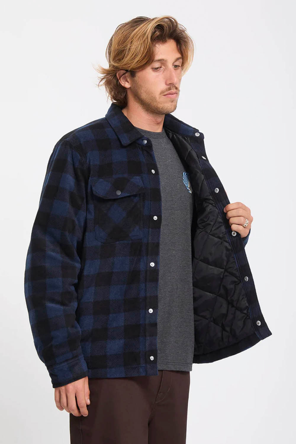 VOLCOM - BOWERED II FLEECE - MARINE
