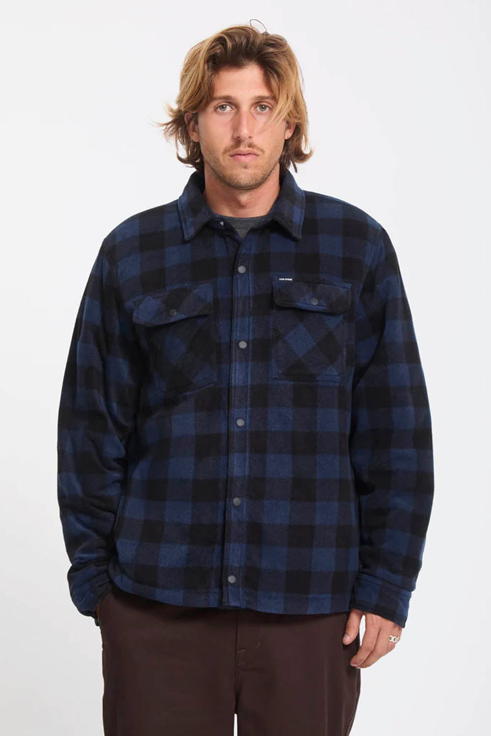 VOLCOM - BOWERED II FLEECE - MARINE