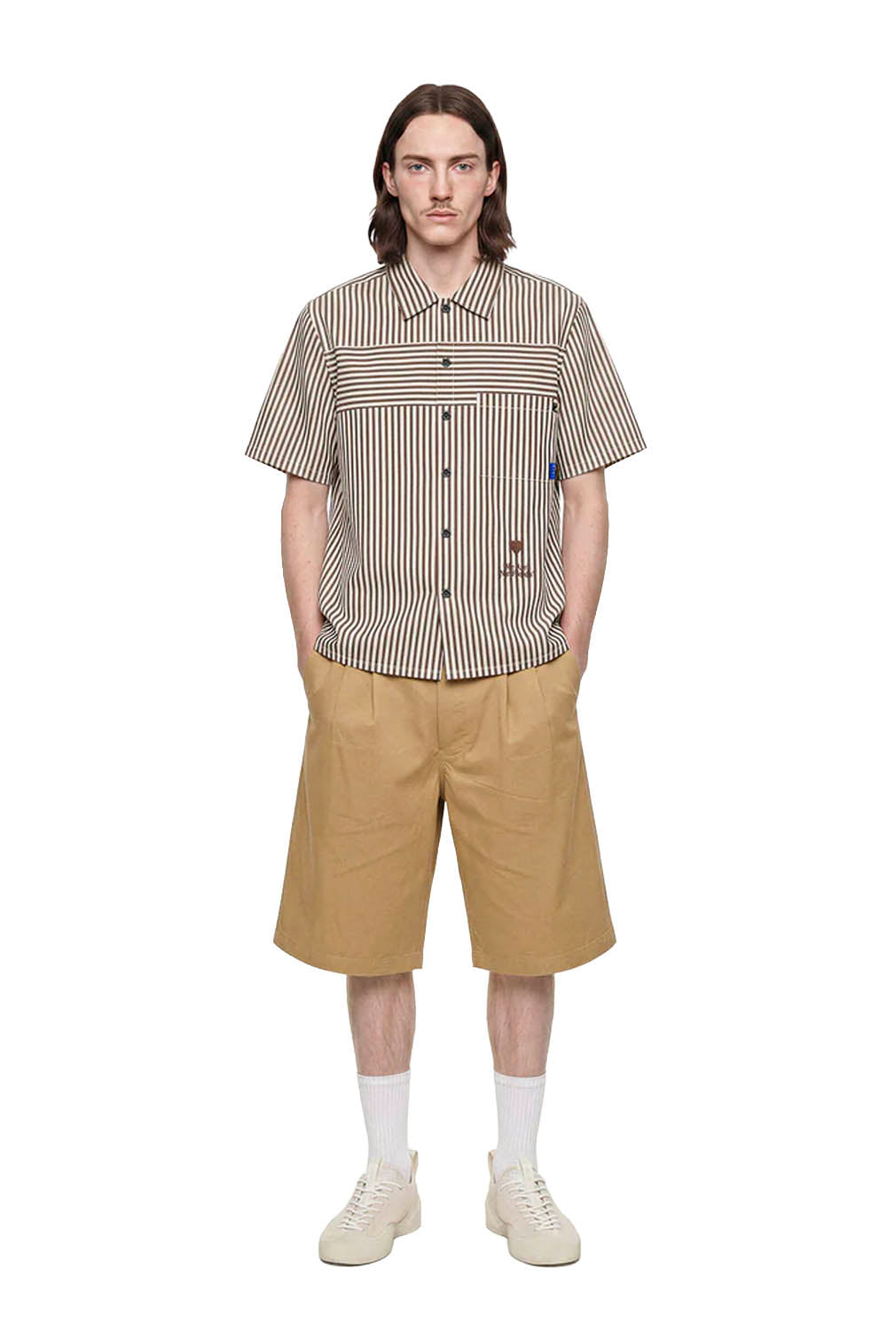 WE ARE NOT FRIENDS - SIDE CHINO BERMUDAS