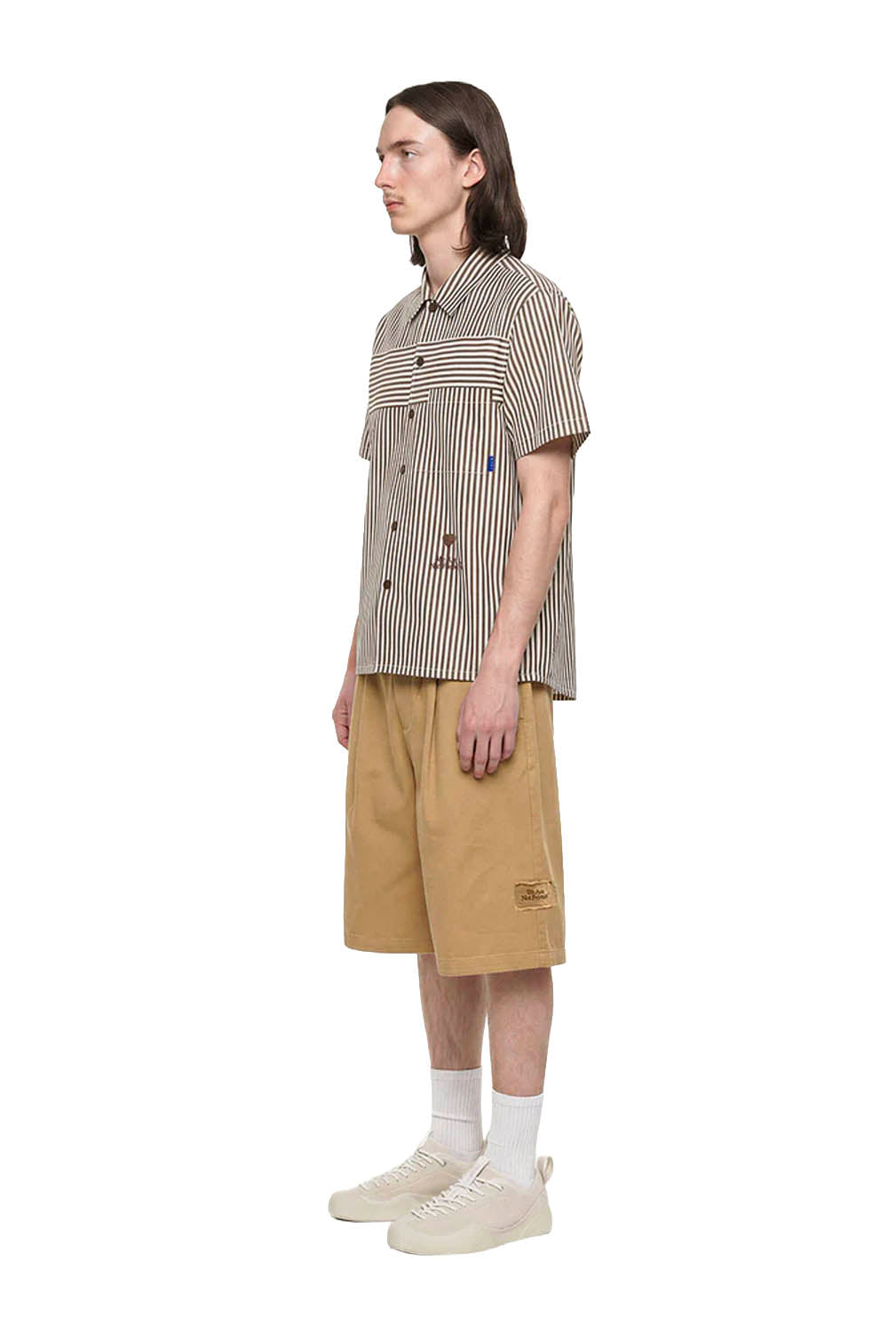 WE ARE NOT FRIENDS - SIDE CHINO BERMUDAS