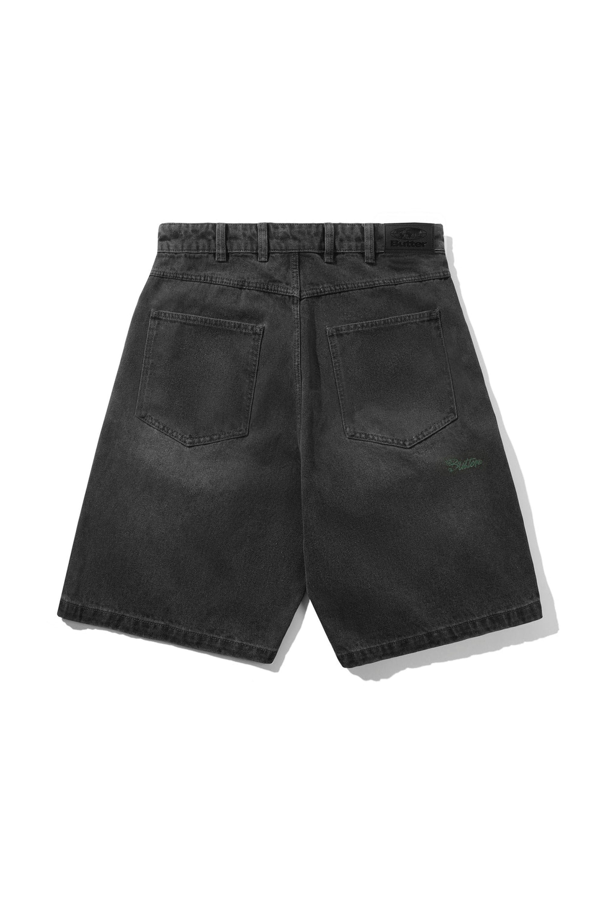 BUTTER - GARAGE DENIM SHORTS - FADED BLACK