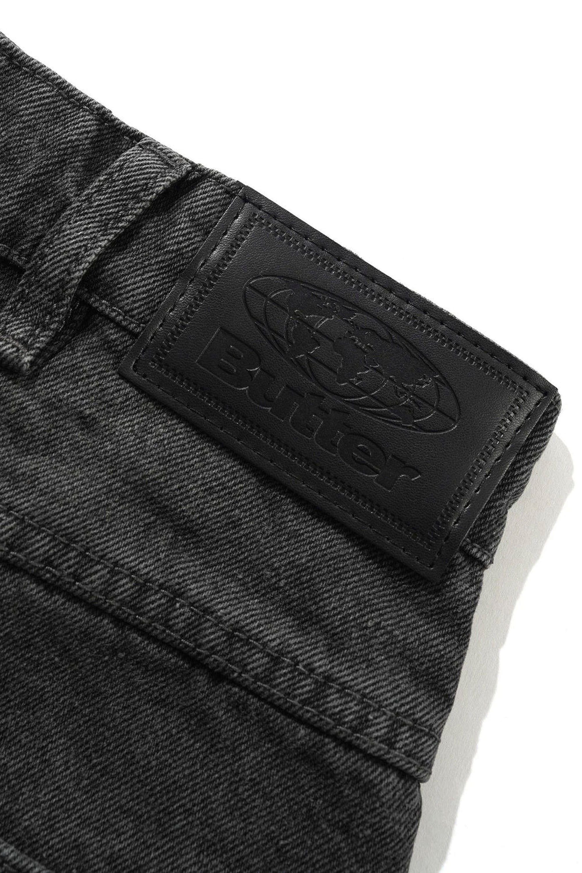 BUTTER - GARAGE DENIM SHORTS - FADED BLACK