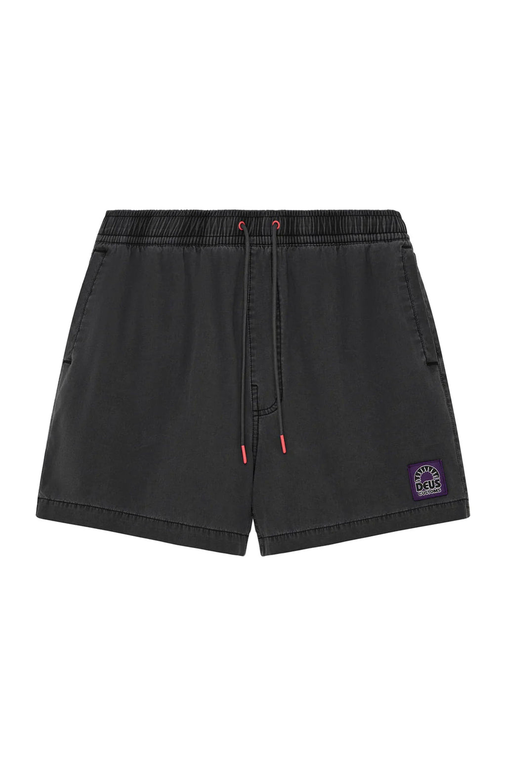 DEUS - SANDBAR GARMENT DYED MESH SHORT - ANTHRACITE