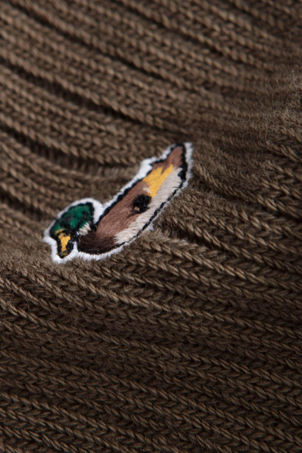EDMMOND - DUCK SOCKS - PLAIN CHOCOLATE