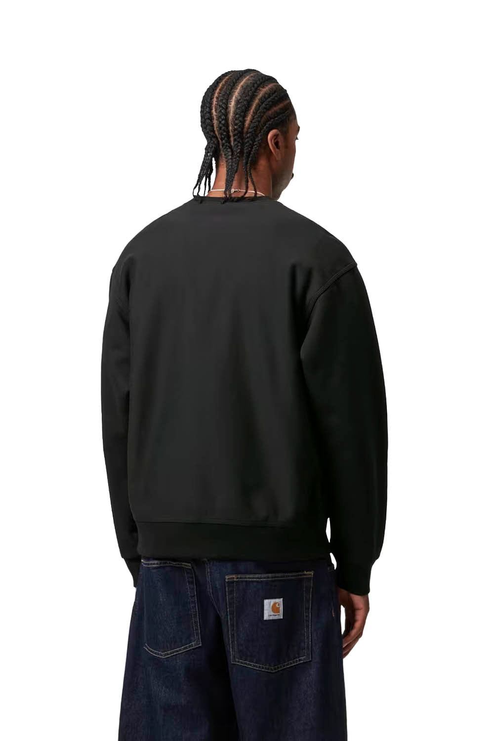 CARHARTT WIP - AMERICAN SCRIPT SWEAT - BLACK