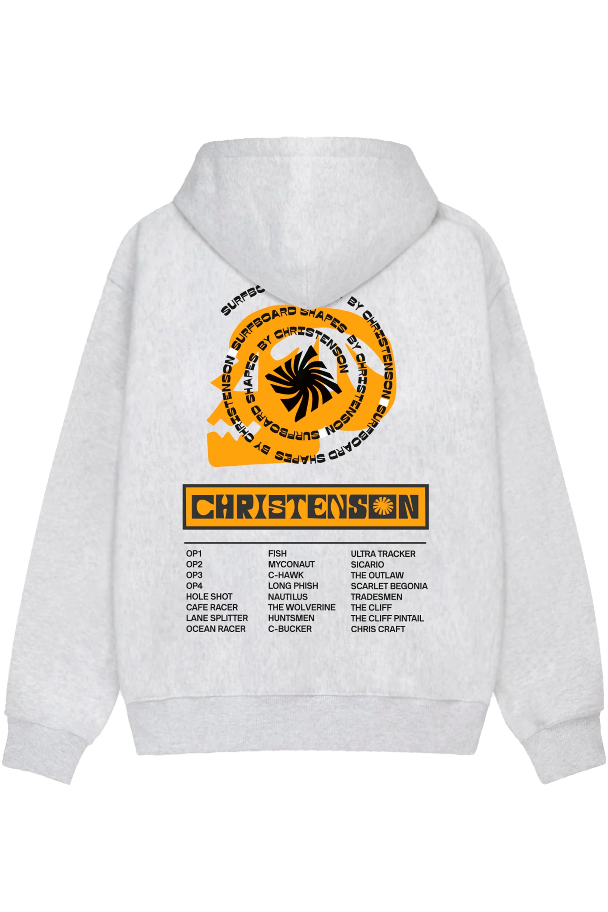 CHRISTENSON - CHRISTENSON SURFBOARD SHAPES HOODIE