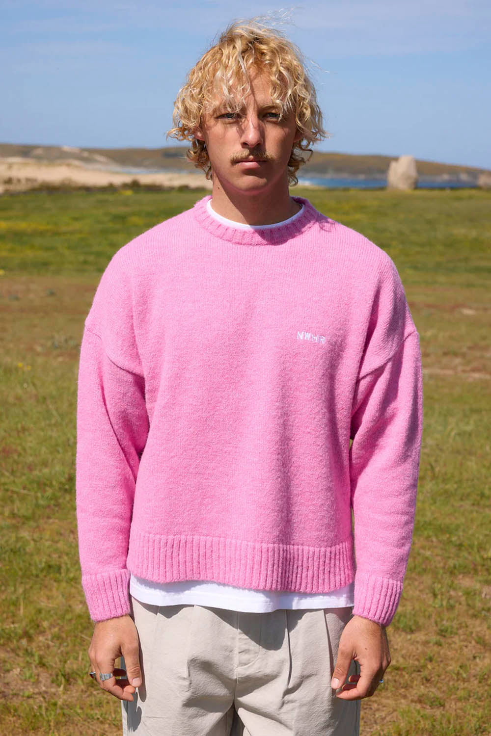 NOWHERE - BRUSHED PINK SWEATER