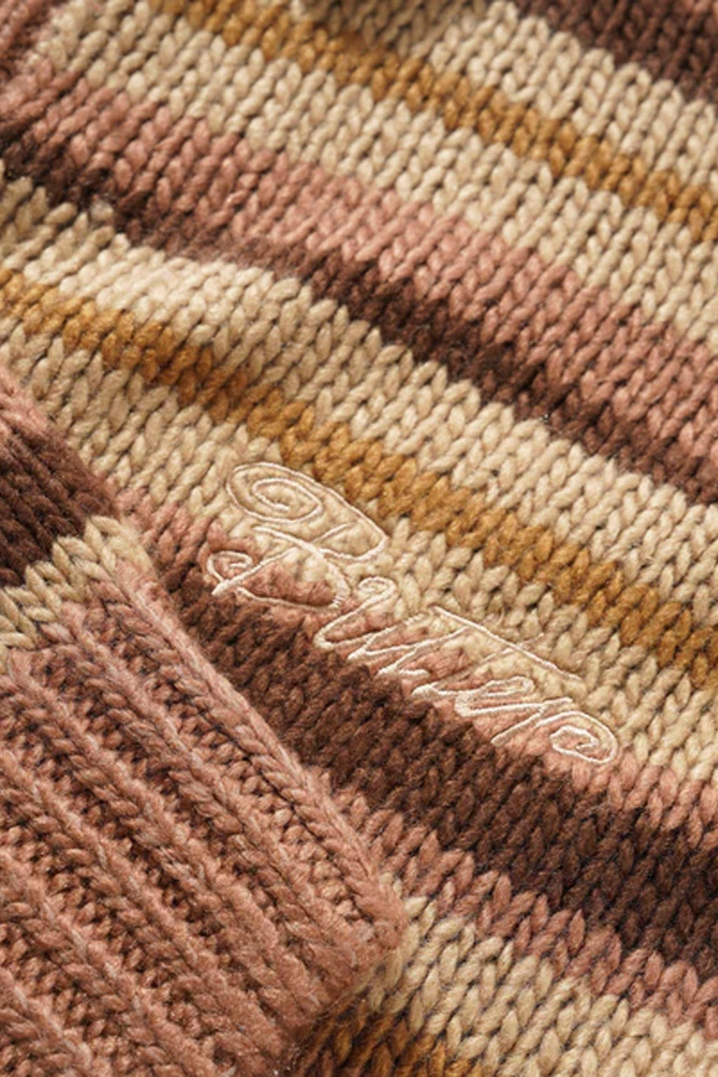 BUTTER - OMBRE STRIPE KNIT SWEATER - CHOCOLATE