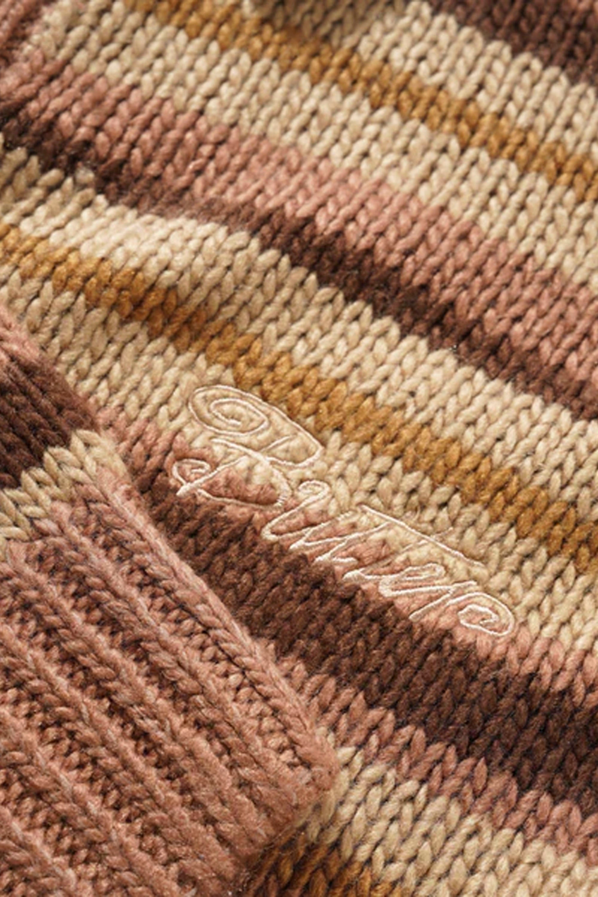 BUTTER - OMBRE STRIPE KNIT SWEATER - CHOCOLATE