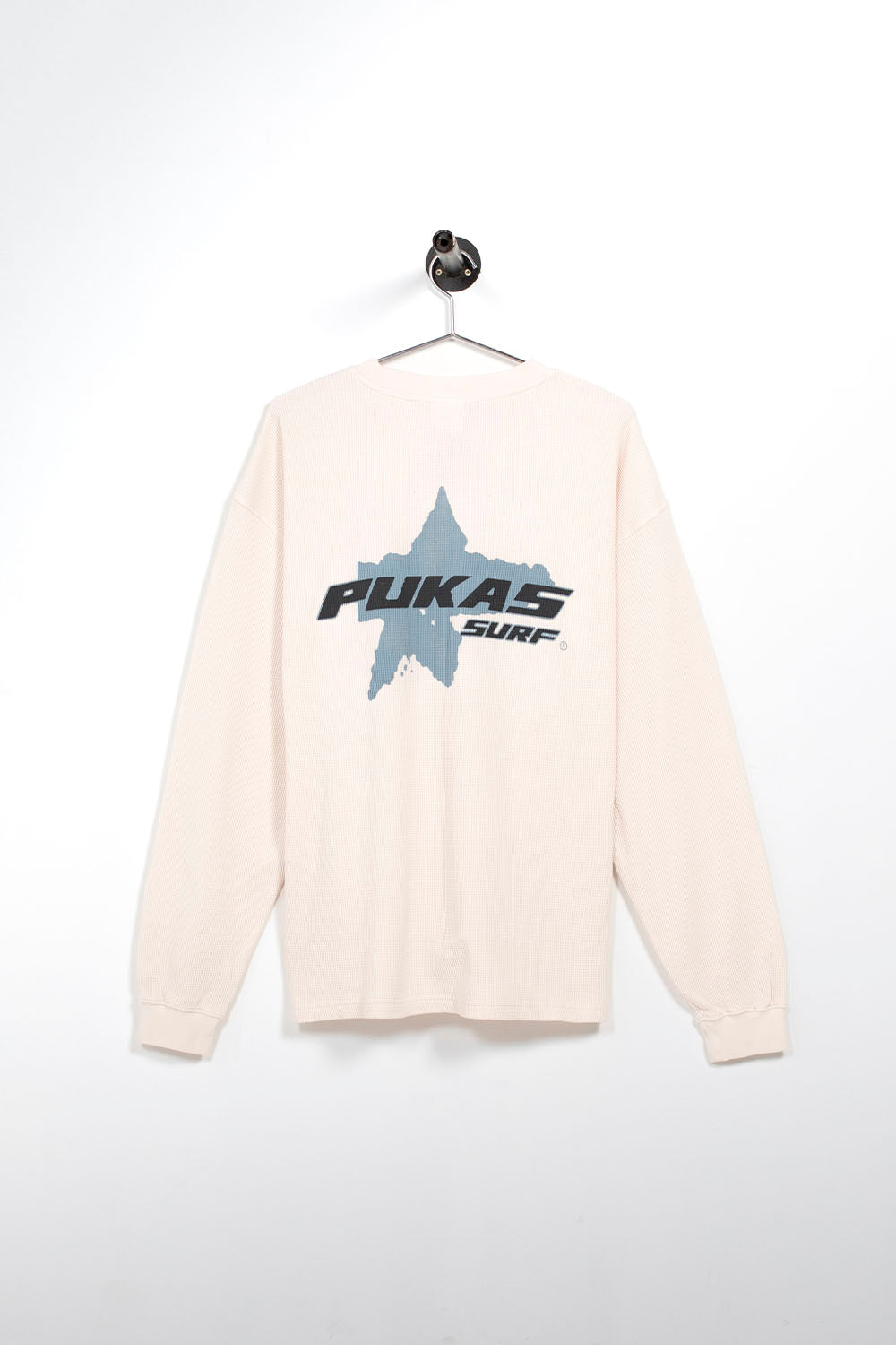 PUKAS SURF SHOP - COMP WAFFLE TEE - WHITE SAND