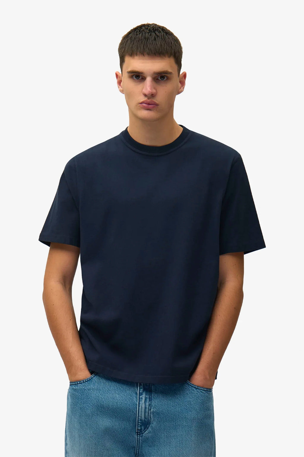 ARTE - BACK COLLGE T-SHIRT - NAVY